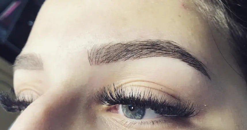 example of brow lamination experience