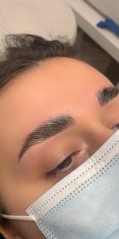 example of professional brow lamination