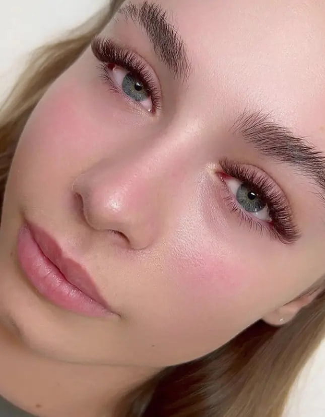 example of color eyelash