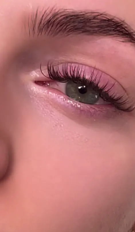 example of colored lashes