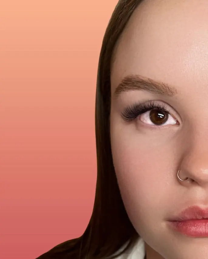 example of eyelash hybrid