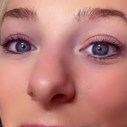 example of lash lift and tint