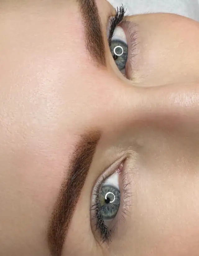 example of powder brow tint