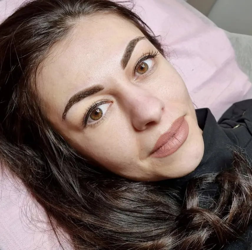 example of powder brow