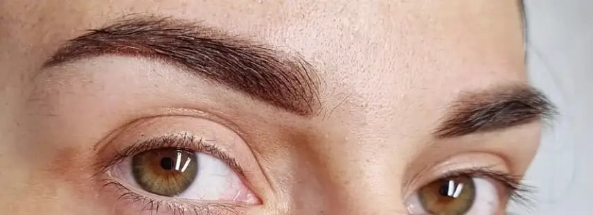example of powder brows and lashes