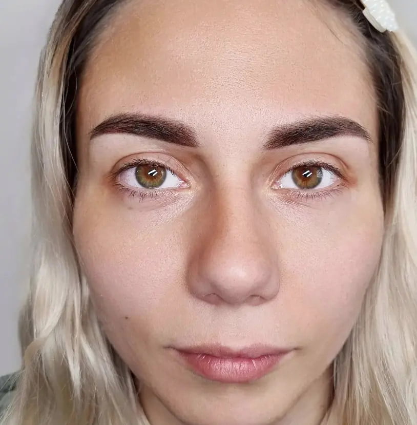 example of powder brows