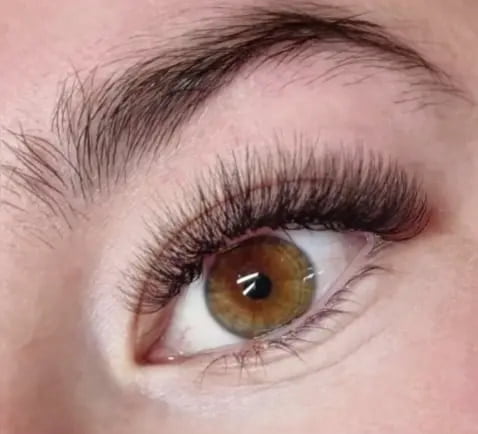 example of lash extensions russian