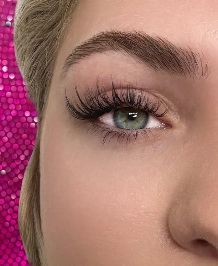 example of wispy classic eyelash